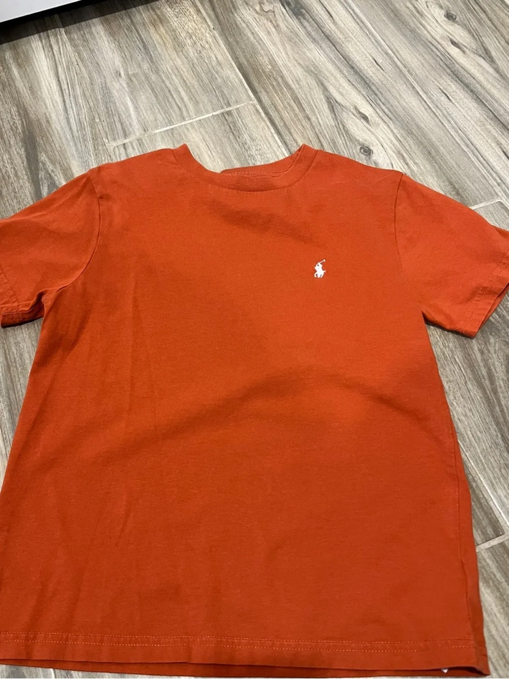 Ralph Lauren Kids Short Sleeve Tees in Rust Orange and Dark Brown